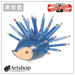 捷克 KOH-I-NOOR 9960 原木小刺蝟造型 彩色鉛筆組 (素面藍)