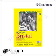 美國 STRATHMORE 絲蒂摩 膠裝 布里斯托插畫本 270g 20張 (22.9X30.5) vellum 細目 342-109【缺貨】