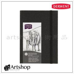 英國 Derwent 德爾文 A5 硬皮素描本 膠裝128張入 ACA-R31300