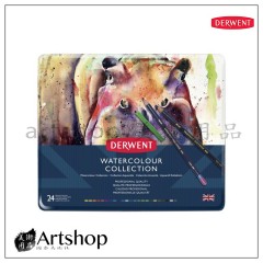 英國 Derwent 德爾文 Watercolour 精選水性色鉛組合 (24入)