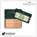 德國 FABER 輝柏 PITT 藝術家級粉彩色鉛筆 (12色) 綠盒 