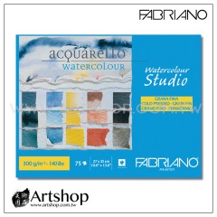 義大利 FABRIANO BL Studio 冷壓水彩本 300g (27x35cm) 膠裝 75入 #75302735