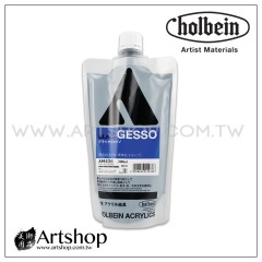 日本 HOLBEIN 好賓 AM436 壓克力打底劑 BLACK GESSO (黑色) 300ml 	